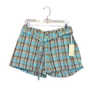 Tweeds Plaid Cuff Spring Summer Shorts Size 6